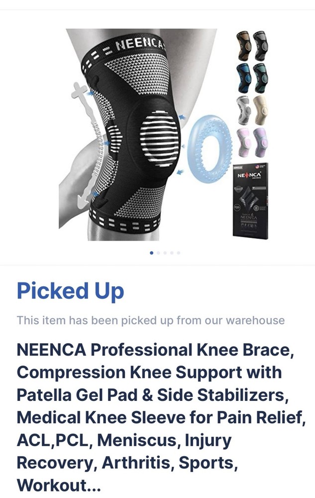 NEENCA Professional Knee Brace – Black, large