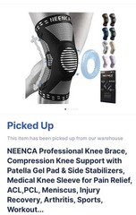 NEENCA Professional Knee Brace – Black, large
