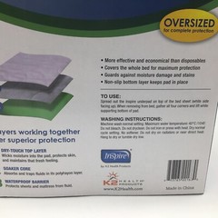 Inspire Waterproof Protector Absorbent Underpad Washable&Reuseable (36″ x 72″)