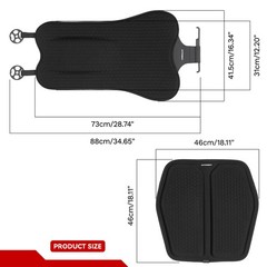 Lumbar Support Pillow for Car, Gel Car Back Seat Support Pillow Seat Cushion