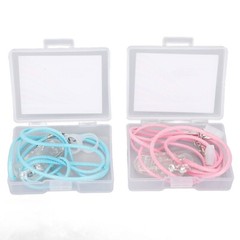 Pink Blue Hearing Amplifier Lanyard Easy Using Practical Hearing Amplifier Clip