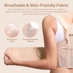 Adjustable Posture Corrector for Women – Lightweight Upper Back Brace for Pain R
