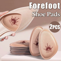 5 Pairs Non-Slip Crown Forefoot Pads – Pain Relief Half Insoles for Women