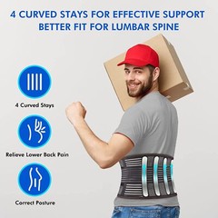 Lower Back Brace Herniated Disc Lumbar Support Belt Pain Relief Women Men Girdle