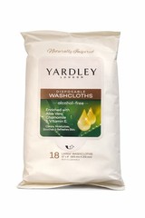 Yardley London Disposable Washcloths – Soft, Pre-Moistened, 18ct Wipes
