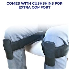 Back Support & Posture Corrector – Convertible Pouch Bag, Cushioned Comfort (Bla