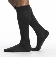 Sigvaris Medical Compression Socks Men Black Microfiber XX Knee High 15-20 mmHg