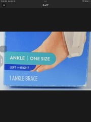 Walgreens Adjustable Stirrup Ankle Brace Fits Left or Right Foot One Size