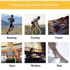 3medias de compresion de compresion para varices 20-30 punta abierta calcetines