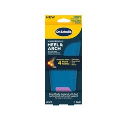Dr. Scholl’s Orthotics for Heel Pain – Men Size 8-12, 1 Pair – Pack of 5
