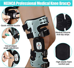NEENCA Unloader ROM Left Size Hinged Knee Brace Immobilizer For ACL MCL PCL #90