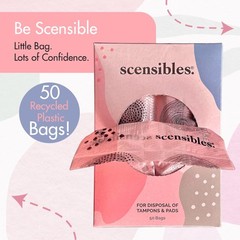 Scensibles Personal Care Disposal Bags (50 Count) 50 Count (Pack of 1), Green