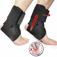 Ankle Brace Support Plantar Fasciitis Lace Up Stabilizer Sprain Wrap Pain Relief