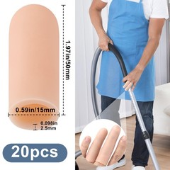 20 PCS Clear Silicone Gel Finger Sleeve Protectors, 1.97-Inch, Arthritis