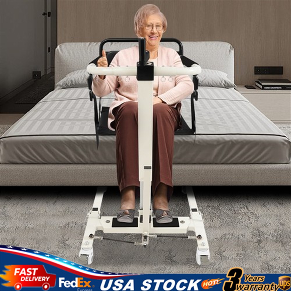 265 lbs Patient Lift Transfer Chair Portable Patient Lift Wheelchair for Elderly