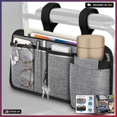 FINPAC Wheelchair Side Storage Bag w/Cup Holder, Wheelchair Armrest Accessories