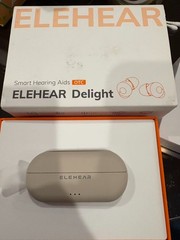 Preowned ELEHEAR Delight Hearing Aids Set * 1, Black Series Box Opened only