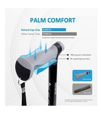 Quad Cane Foldable Walking Cane for Men & Women with 4-Pronged Base Black2