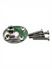 Bulldog 4 Hole offset prosthetic plate pyramid. P22. Prosthetic Component.