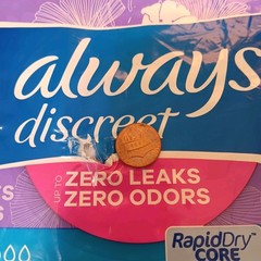 Always Discreet Incontinence Pads 4 Moderate Long for Women – 54 Count