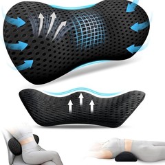Lumbar Support Pillow Memory Foam Ergonomic Back Cushion Chair Bed Car Recliners