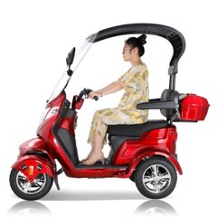 1000W Heavy Duty 4 Wheels Mobility Scooter w/ Roof 40 Miles 15 MPH for Seniors