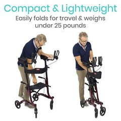 Vive Lightweight Upright Walker. Mobility Aids Upwalker Low Cost! W/✅Warranty
