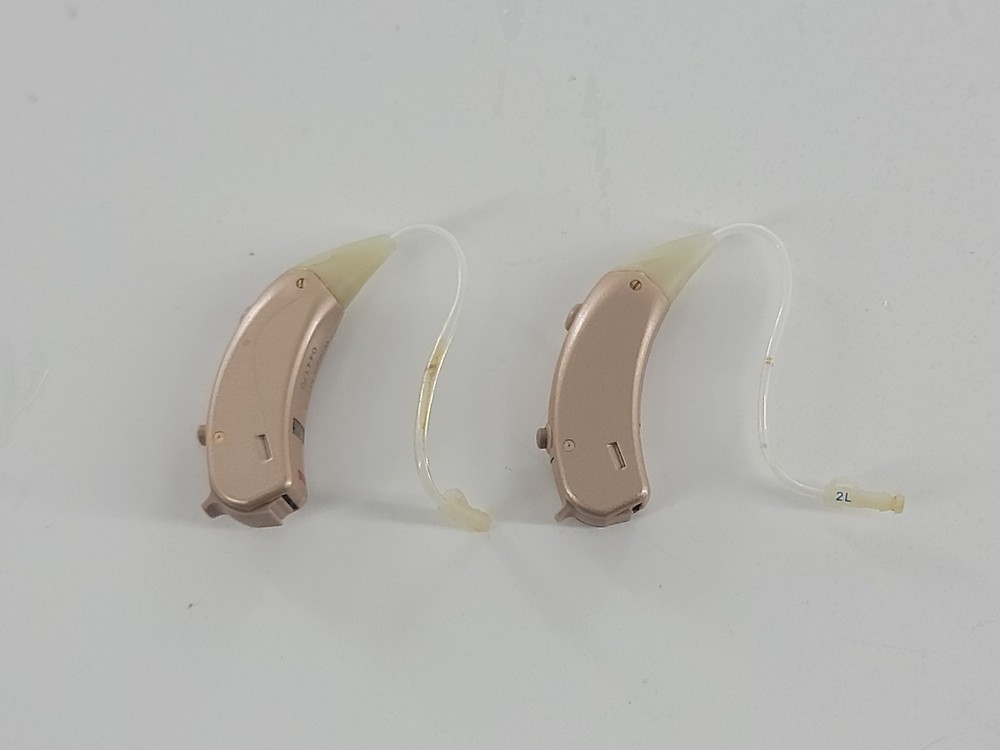 Widex M2-9 Gray Silver RIC Hearing Aid Pair for Both Ears