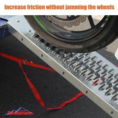 83″ Folding Motorcycle Ramp, 480 lbs Capacity Steel Bike Ramp for Truck, Anti