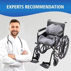 X Large Memory Foam Seat Cushion Lumbar Support Pillow for Sciatica & Tailbon…