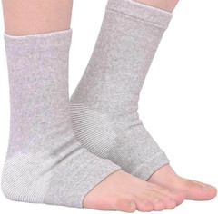 2 Pairs of One Compress Bamboo Foot Sleeves,Keep Warm Bamboo Ankle Socks Foot