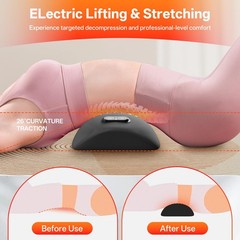 Triple Fusion Back Massager with Heat, Vibration & Air Traction, 3-in-1 Elect…