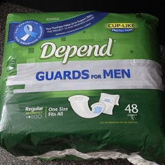Vintage Depend Guards for Men 48 Count Incontinence Pads 2008 Made In USA NOS