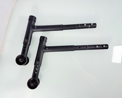 Ki Mobility Focus CR Anti-Tip Assembly Bars (PAIR) Wheelie Bar Stoppers – Black