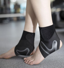 Copper Ankle Support Brace Compression Sleeve Socks Elastic Foot Pain Relief