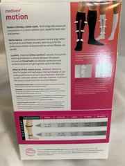 Mediven lot 6 Pair Motion Compression Socks Black Sz Large 16-20 Calf Free Ship