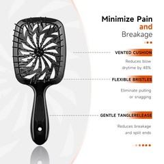 Flylanyards 11 Pcs Hair Brush Set Detangle Hair Brush And Spray Bottle 3 Pieces