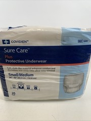 Covidien Sure Care Plus Protective Underwear Am/Med 34”-46” New Ref 1605