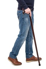 Dr. Watson – Handcrafted Wooden Walking Stick, Walking Cane, Derby Handle