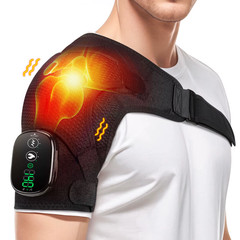 Electric Heating Shoulder Massage Belt Back Shoulder Brace Shoulder Support Adju