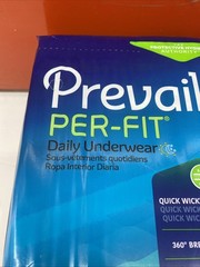 Prevail Per-Fit Adult Unisex Daily Small Underwear/Diapers Box of 4 Bags (80ct)