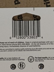 Rayovac Size 13 ~ 1.45V Zinc Air Hearing Aid Batteries 3-Packs of 12 (36 Total)