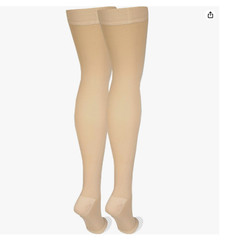 Amazon Basic Care Medical Compression Stockings 20-30mmHg Support Medium Beige