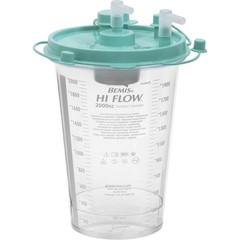 Suction Canister 2000 mL and 2 Tubing 15″ , 6 Foot for Urine collection Machine
