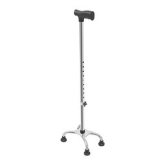 Stainless Steel Stretchable Walking Cane For Elderly Mobility Aid 9-Gear Height