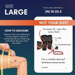 PhysFlex Knee Brace for Pain Relief – Knee Compression Sleeves for Men and Women