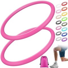 Rose Red Silicone Patella Bands for Knee Pain Relief – Comfortable & Adjustable