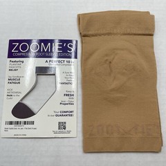 Zoomies Compression Foot Sleeve Sand Extra Large Plantar Fasciitis Pain Relief