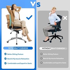 Cushion Lab Patented Pressure Relief Seat Cushion for Long Sitting Hours