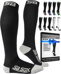 SB SOX Compression Socks for Men & Women (20-30mmHg) – Best Compression Socks…